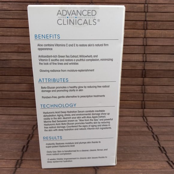 Advanced Clinicals Instant Hydration Hyaluronic Face Serum 1.75 fl oz - Picture 5 of 8